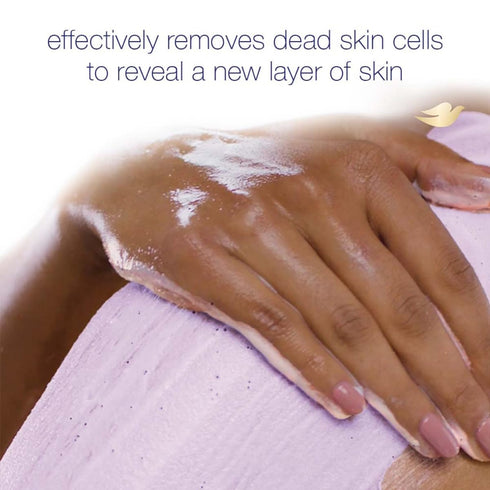 Dove Exfoliating Body Polish Scrub Lavender & Coconut Milk for Dry Skin