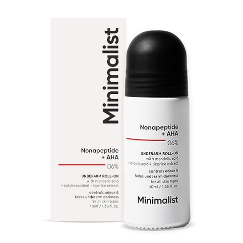 Minimalist Underarm Roll On Deodorant with Nonapeptide + AHA BHA 06%