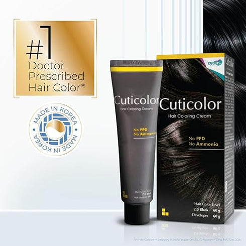 Cuticolor Permanent Hair Color Cream|Dr prescribed