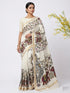 Vasthrlay Off White Printed Elephant Lightweight