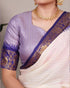 Vasthrlay Kanjivaram Saree Blouse Off White