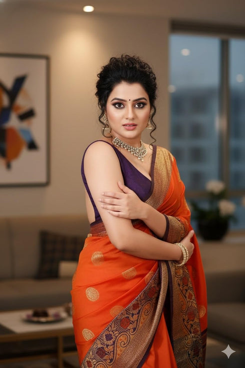 Vasthrlay Banarasi Jacquard Ethnic Wear