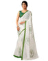 Vasthrlay Chanderi Printed Unstitched Blue Saree
