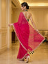 Vasthrlay Pink Georgette Embroidery Saree