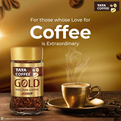 Tata Coffee Gold Original Freeze Dried Instant Coffee 50g Jar