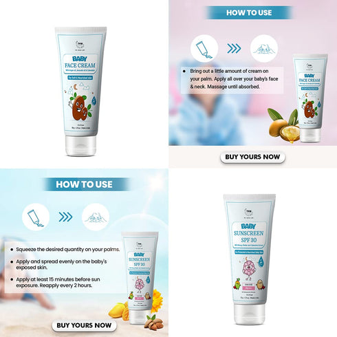 TNW- The Natural Wash Baby Face Cream & Baby Sunscreen