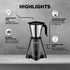 Preethi Tiara 500 Watts Mixer Grinder, 3 Jars (Stainless Steel), Black