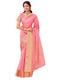 Vasthrlay Organza Jacquard Unstitched Light Green Saree