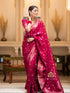 Vasthrlay Banarasi Kanjivaram Wedding Pari 165 Saree With Blouse Piece