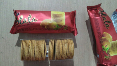 PRAN Potata Spicy Flavoured Milk Biscuits 8 Packs Of