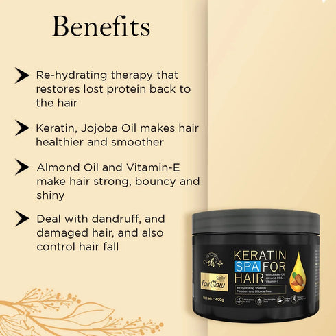 Corlin FairGlow Keratin Hair Spa Cream