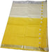 Vasthrlay Handloom Bhagalpuri Two Dye Attached Yellow Cream White