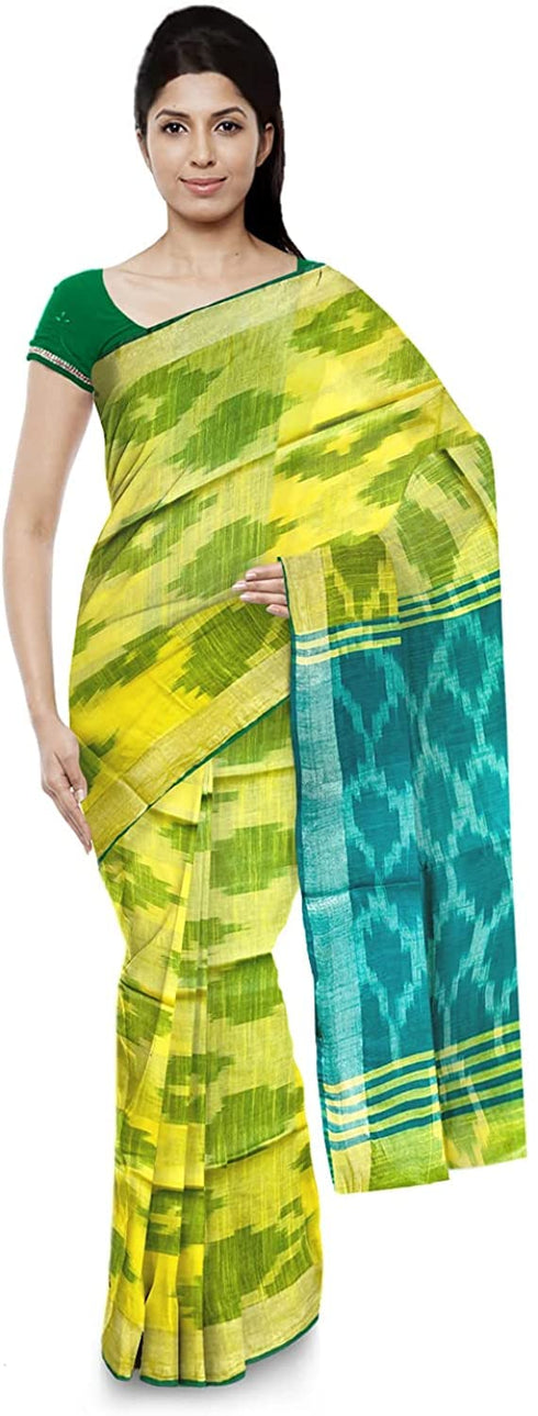 Vasthrlay Handloom Cotton Attached Multicolore