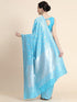Vasthrlay Silver Banarasi Saree