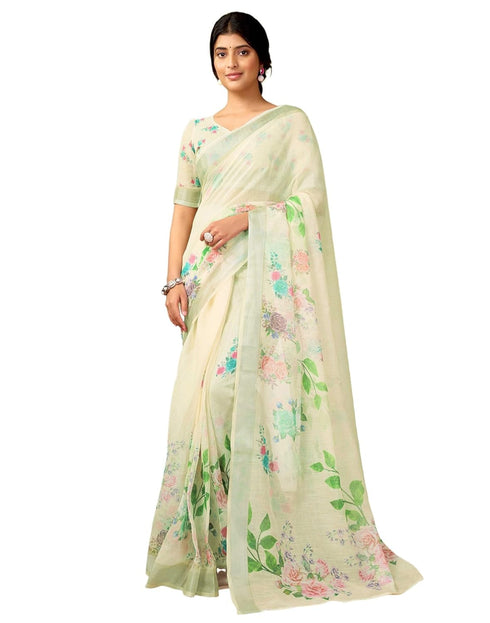 Vasthrlay Womens Cotton Printed Pink Saree