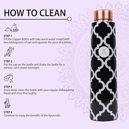 Pure Copper Multi Colored (900 Ml Bottle)