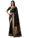 Vasthrlay Georgette Printed Unstitched Maroon Saree