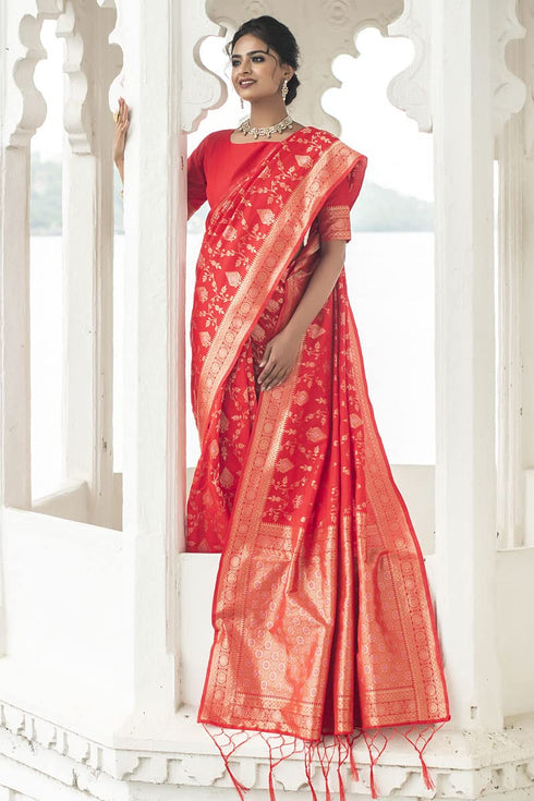 Vasthrlay Wine Jacquard Saree