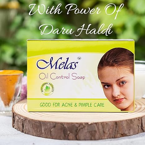 Melas oil control soap | haldi & glycerin