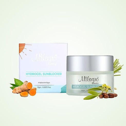 Milagro Beauty Hydrogel Sunblocker Natural SPF Gel|based Sunscreen