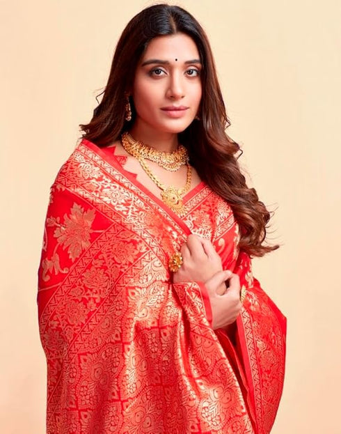 Vsathrlay Kanjivaram Saree Banarasi S