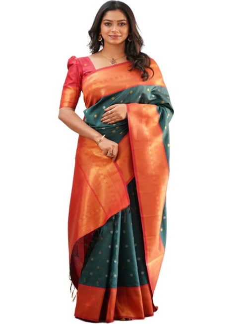 Vasthrlay Banarasi Traditional Unstitched Saree