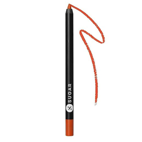 Sugar Cosmetics Lipping On The Edge Lip Liner 06 Tangerine Queen with Sharpener 10 Hours With Zero Feathering Or Fading WaterResistant