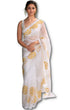 Vasthrlay White Georgette Saree