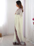 Vasthrlay Shimmer Embroidery Unstitched Off White Saree