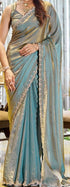 Vasthrlay Chiffon Unstitched Saree