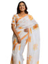 Vasthrlay Womens Printed Unstitched Dusty Pink Saree