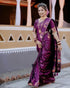 Vasthrlay Organza Designer Unstitched Saree