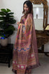 Vasthrlay Cotton Unstitched Lavender Ethnic Wear