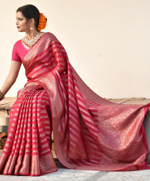 Vasthrlay Kanjivaram Woven Saree