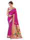 Vasthrlay Weaving Paithani Magenta Saree With Unstitched Blouse Piece