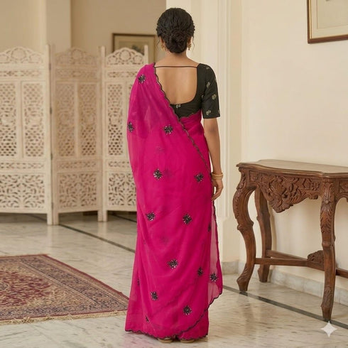 Vasthrlay Georgette Embroidery Lightweight Unstitched