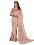 Vasthrlay Embroidery Georgette Unstitched Sky Blue Saree