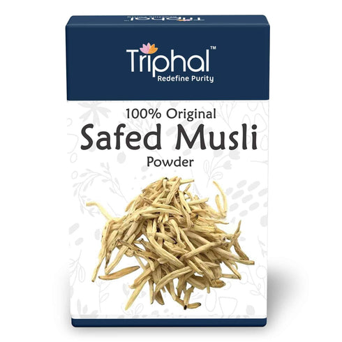TRIPHAL Natural & Pure Safed Musli Powder (100g)
