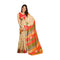 Vasthrlay Cream Unstitched Saree