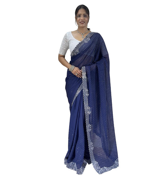 Vasthrlay Georgette Lightweight Receptions Gatherings