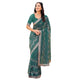 Vasthrlay Scalloped Embroidery Mustard Mustard Yellow Saree
