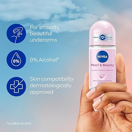 Nivea Deodorant Roll On Pearl & Beauty