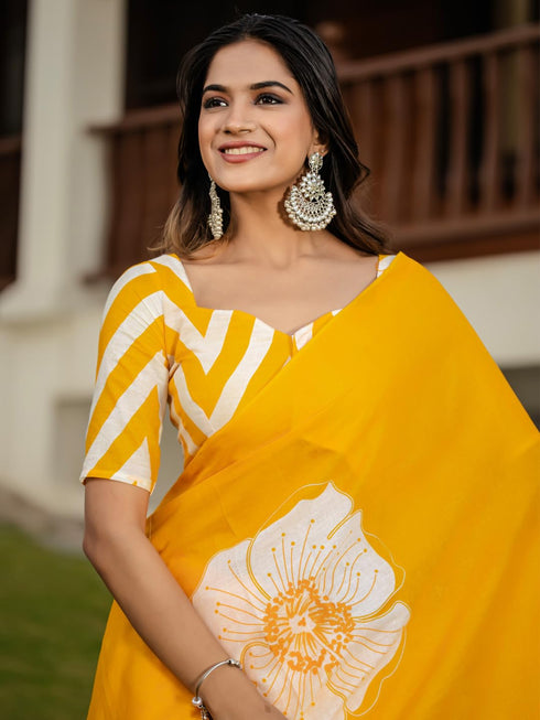 Vasthrlay Printed Unstitched Smc Ethnic Wear