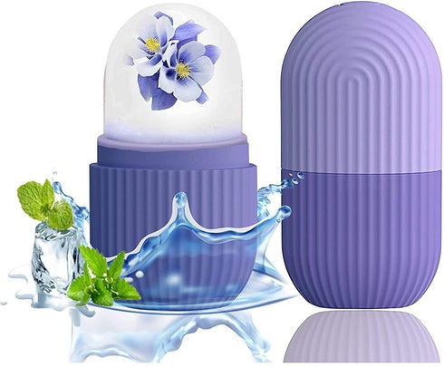Busaji Enterprise Ice Roller for Face & Eyes | Silicone Ice Facial Massager for Skin Care