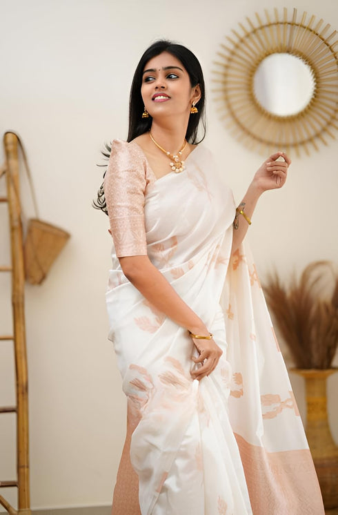 Vasthrlay Banarasi Unstitched Saree