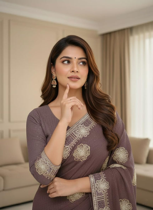 Vasthrlay Chiffon Traditional Ethinic Az Ys Vanshika Ethnic Wear