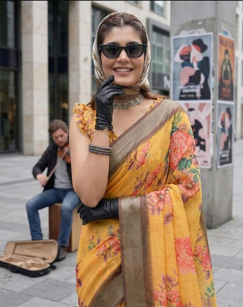 Vasthrlay Yellow Traditional Az Ys Ethnic Wear
