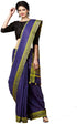 Vasthrlay Handloom Bhagalpuri Blouse Dark Blue
