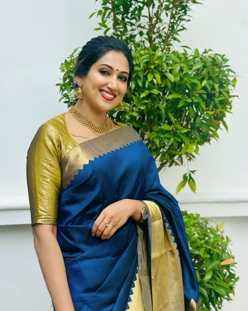 Vasthrlay Kanjivaram Unstitched Saree