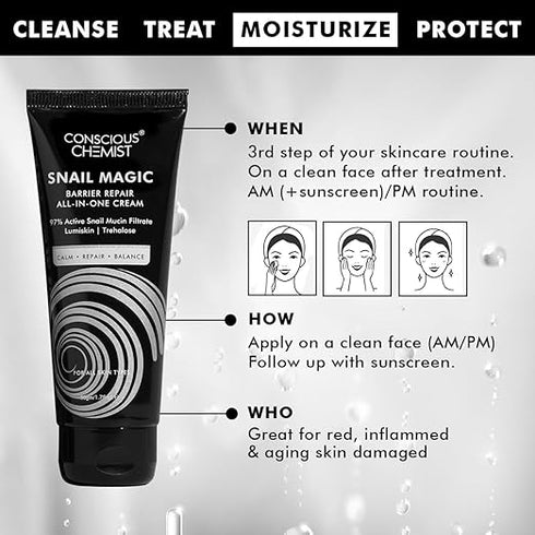 Conscious Chemist® Snail Magic Skin Barrier Repair All In One Cream 50g